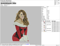 Mariah Carey Embroidery