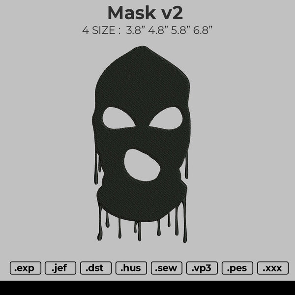 Mask V2 Embroidery