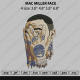 Mac Miller Face Embroidery
