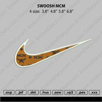 Swoosh MCM Embroidery