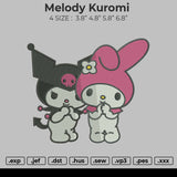 Melody Kuromi Embroidery