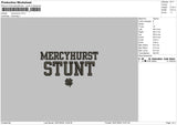 Stunt Text Embroidery File 6 sizes