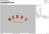 Merry Xmas 23 Embroidery File 6 sizes