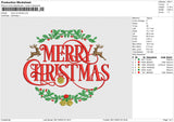 Merry Xmas 003 Embroidery File 6 sizes