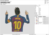 Messi V3 Embroidery File 6 sizes