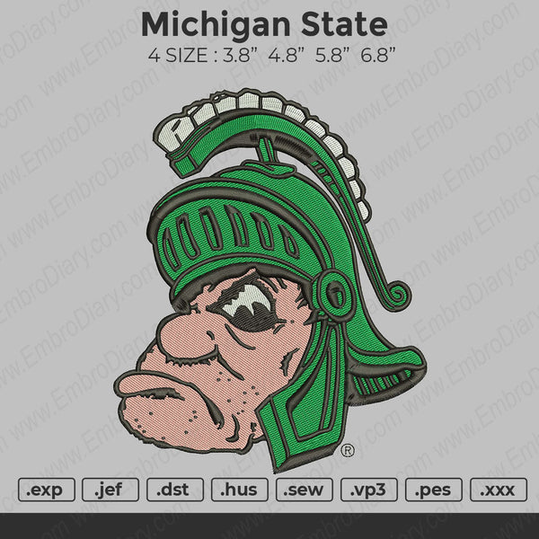 Michigan State Embroidery