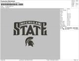 Michigan State Embroidery