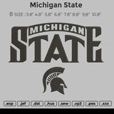 Michigan State Embroidery