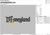 Mickeyland 23 Embroidery File 6 sizes