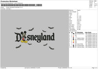 Mickeyland Embroidery File 6 sizes