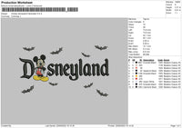 Mickeyland Embroidery File 6 sizes