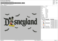 Mickeyland Embroidery File 6 sizes