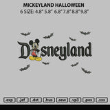 Mickeyland Embroidery File 6 sizes