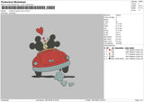 Mickeycar V2 Embroidery File 6 sizes