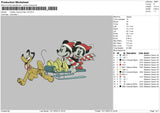 Mickey M Xmas v10 Embroidery File 6 sizes