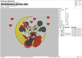 Mickey Moon Ebroidery File 6 sizes