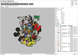 Mickey Friends V3 Embroidery File 6 sizes