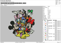 Mickey Friends V3 Embroidery File 6 sizes