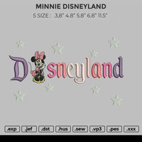 Minnie Disneyland Embroidery