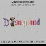 Minnie Disneyland Embroidery