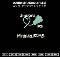 Soundmiranda Embroidery 2 Files