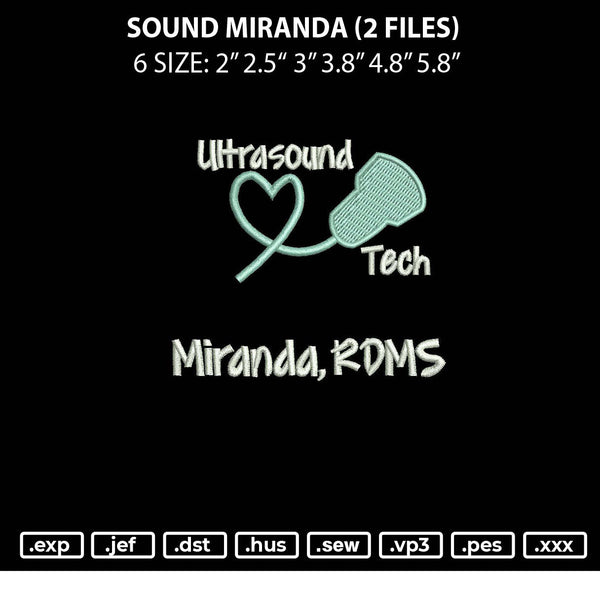 Soundmiranda Embroidery 2 Files