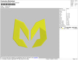 M Logo Embroidery