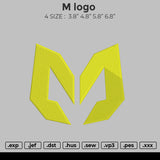 M Logo Embroidery