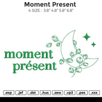 Moment Present Embroidery