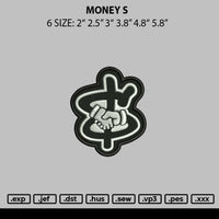 Money S Embroidery File 6 sizes