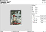 Mononoke02 Embroidery File 6 sizes