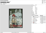 Mononoke02 Embroidery File 6 sizes