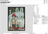 Mononoke02 Embroidery File 6 sizes