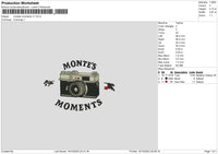 Moments Cam Embroidery File 6 sizes