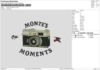 Moments Cam Embroidery File 6 sizes