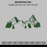 Mountain 2509 Embroidery File 6 sizes