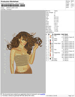 Mariah Carey 02 Embroidery