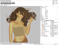 Mariah Carey 02 Embroidery