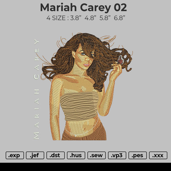 Mariah Carey 02 Embroidery