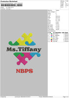 Ms Tiffani Embroidery File 6 sizes