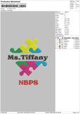 Ms Tiffani Embroidery File 6 sizes