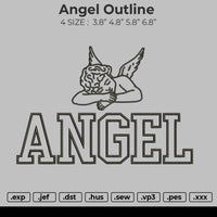 Angel Outline Embroidery