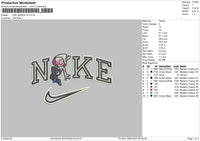 Nike Gwen Chibi V2 Embroidery File 6 sizes