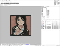 Nicorobin Square embroidery