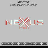 Nexustext Embroidery File 6 sizes