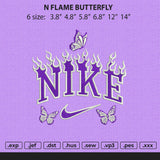 Nike Flames Butterfly Embroidery