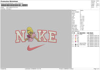 Nike Charlotte Embroidery File 6 sizes