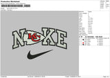 Nike Chiefs Embroidery File 6 sizes