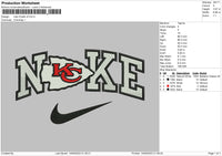 Nike Chiefs Embroidery File 6 sizes