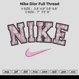 nike Dior Full Thread Embroidery